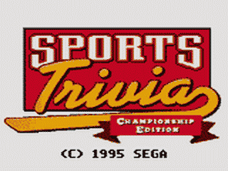 Sports Trivia screenshot 5 for Sega Game Gear